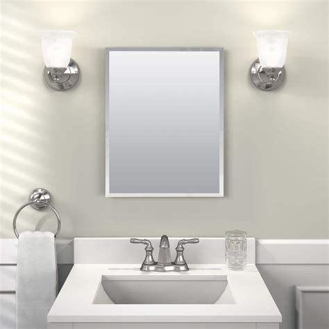 beveled medicine cabinet mirror|frameless beveled mirror medicine cabinet.